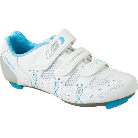 women's bike shoes brand (Louis Garneau) Louis Garneau Air Flora Shoe - Women's White, 37.0
