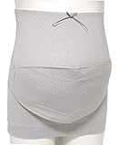 犬印本舗　妊婦 帯 補助 腹帯 セット / コルセット /　マジックテープ で 着脱 簡単 / 水玉 グレー (M)