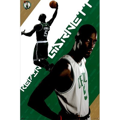 (24x36) Boston Celtics (Kevin Garnett) Sports Poster Print