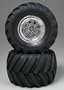 Tamiya Rear Tire/Wheel 58242 (2) TAM9805619
