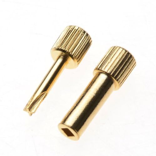 Generic 120 Pcs Assorted Dental Conical Screw Posts Kits Refills 24K Gold Plated