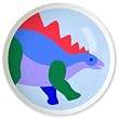 Dinosaurland Stegasaurus Knob by Olive Kids