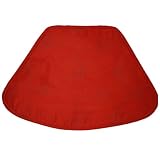 Red Suede Wedge-Shaped Placemat for Round Tables