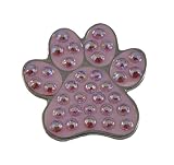 Navika Pink Paw Print Ball Marker Accented By Genuine Swarovski Crystals with Magnetic Hat Clip