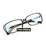 Computer Tv Radiation Protection Glasses,anti Glare Computer Glasses Black Color (Big Size Frame)