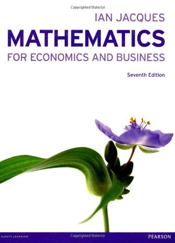 mathematics for economics and business 7th edition