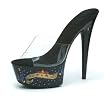 6 Inch Sexy Platform Shoes Tattoo Print Goth Biker Sexy Shoes Penthouse Shoes