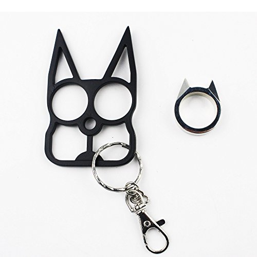 Lovelyou Cat Self Defense Safety Keychain Keyrings, Cat Ears Ring