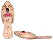 Beaded & Sequin Indian Leather Slippers for Women Handcrafted Casual Footwear W