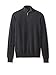 Thirty Five Kent Men's Cashmere Quarter Zip with Suede Piping