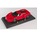 2002 Ferrari Enzo Michael Schumacher diecast model car 1:18 scale die cast by Hot Wheels Elite - Red N2058