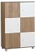 SB-Design 433-006_Noce/weiß - Kommode SOPHIA 6 - B x H x T: 80.0 x 123.5 x 37.5 cm