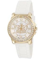 Juicy Couture Womens 1900705 Pedigree White Jelly Strap Watch