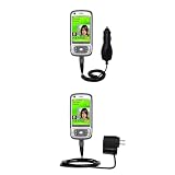 Essential Kit for the HTC Kaiser - includes Car and Wall Charger with Rapid Charge Technology - Gomadic Brand w/ TipExchange Technology