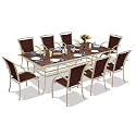 Table de jardin Festival + 8 fauteuils