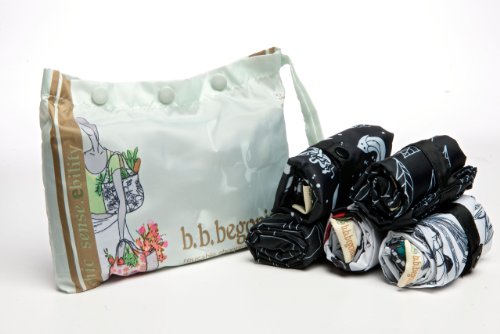 b.b.begonia Yin and Yang Reusable Shopping Bag, Set of 5 Assorted Designs