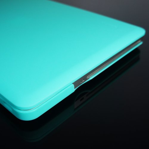TopCase® Tiffany Blue Rubberized Satin Hard Case Cover for New Macbook Pro 13-inch  (A1278/with or without Thunderbolt)