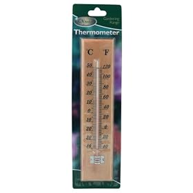 Large Wooden Thermometer