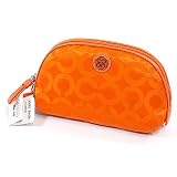 [コーチ] COACH ナイロン & レザー コスメ ポーチ オレンジ [並行輸入品]