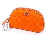 [コーチ] COACH ナイロン & レザー コスメ ポーチ オレンジ [並行輸入品] コーチ ポーチ