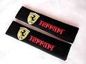 10" Ferrari Logo Car Seat Belt Shoulder Pads(2 Pcs Set)