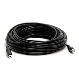 50 Foot 3.5mm Stereo Headphone Extension Cable Gold 