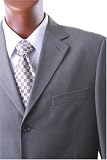 Men's Super 140's Single Breasted Olive Wool Dress Suit