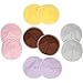 Brooklyn Baby Bamboo Nursing Pads: Softer & More Absorbent, Made with Organically Grown Bamboo | Reusable, Washable, Leak Proof, Eco Friendly | Multicolor 10 Pack with Bonus Mesh Laundry Bag