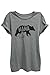 Mama Bear, Mother To Be Relaxed T-Shirt Tee- Women - Deep Heather Grey