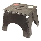 B&R Plastics 101-6B-BLACK EZ Foldz Step Stool by B & R Plastics