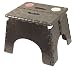 B&R Plastics 101-6B-BLACK EZ Foldz Step Stool