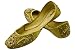 FREE ANKLET with Starlite Ladies / women Beaded & Diamante golden Leather Khussa Fashion Shoes / Pumps