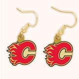 Calgary Flames Official Logo Earrings