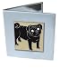 pug27  - Black Pug Double Mirror Compact