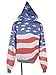 Anna-Kaci Red White and Blue American Flag Zip Up Fashion Hoodie Jacket