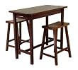 3-pc. Table and Stool Set - Walnut