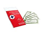 Blue Lion Resuscitation Face Shield Mouth to Mouth with Valve - Pack of 5 with 5 x Oqard Antibacterial Wipes