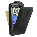Neues Qualit�t Schwarz Leder Schutzh�lle Mit Magnetisch Befestiger F�r HTC Desire S Mit Frei Displayschutz Von Yousavevon "Yousave"