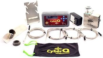 CyberQ Wifi BBQ Temperature Controller, 3 Digital Meat Thermometers, Char-Griller Akorn Adaptor and Pit Viper Fan