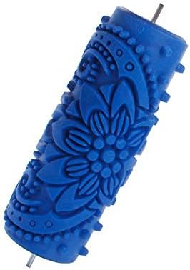 Flower Embossed Painting Roller Wallpaper Tool for DIY Wall Decoration 15cm by MNSDTHKJOQSXC