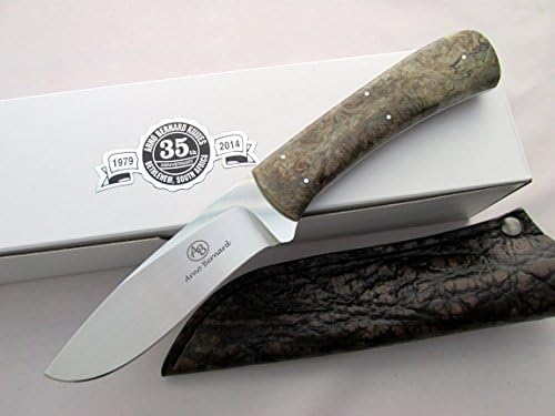 Arno Bernard Knives Kudu Knife Spalted Maple Handles Bohler N690 Blade 3414