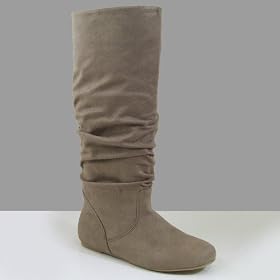Buy ZULU Women Mid Calf Dress Boots Taupe Tan by Soda