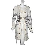 CHILLI PEPPER Hooded Cardigan in Ivory at CHILLI PEPPER