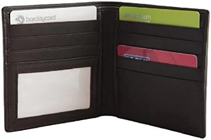 Men's Dalton Executive Leather Hipster Bifold Wallet (Brown)