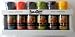 Paula Deen 6 Pack Grinder Set White Wood Rack