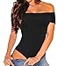 Shawhuwa Womens Sexy Off Shoulder Leotard Bodysuit Clubwear Romper S Black 4