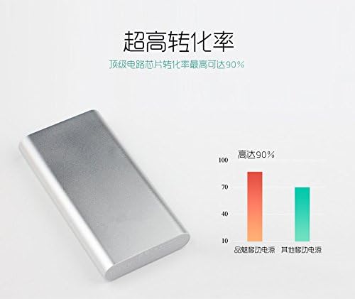 Dorry 10000mah Portable Charger with Auto Detect Technology External Battery Power Bank Fast Charging for Iphone 6 Plus 5s 5c 5 4s, Ipad Air 2 Mini 3, Samsung Galaxy S6 S5 S4 Note 4 3, HTC One M9, Motorola, Nokia, Gopro, More Phones and Tablets (silver)