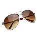 zeroUV - Designer Inspired Large Metal Aviator Sunglasses