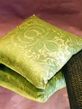 CHARTER CLUB Metallic Silk Decorative Pillow, Gold & Green
