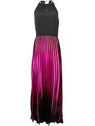 Bateau Neck Pleated Polyester/Spandex Halter Sleeveless  Dress